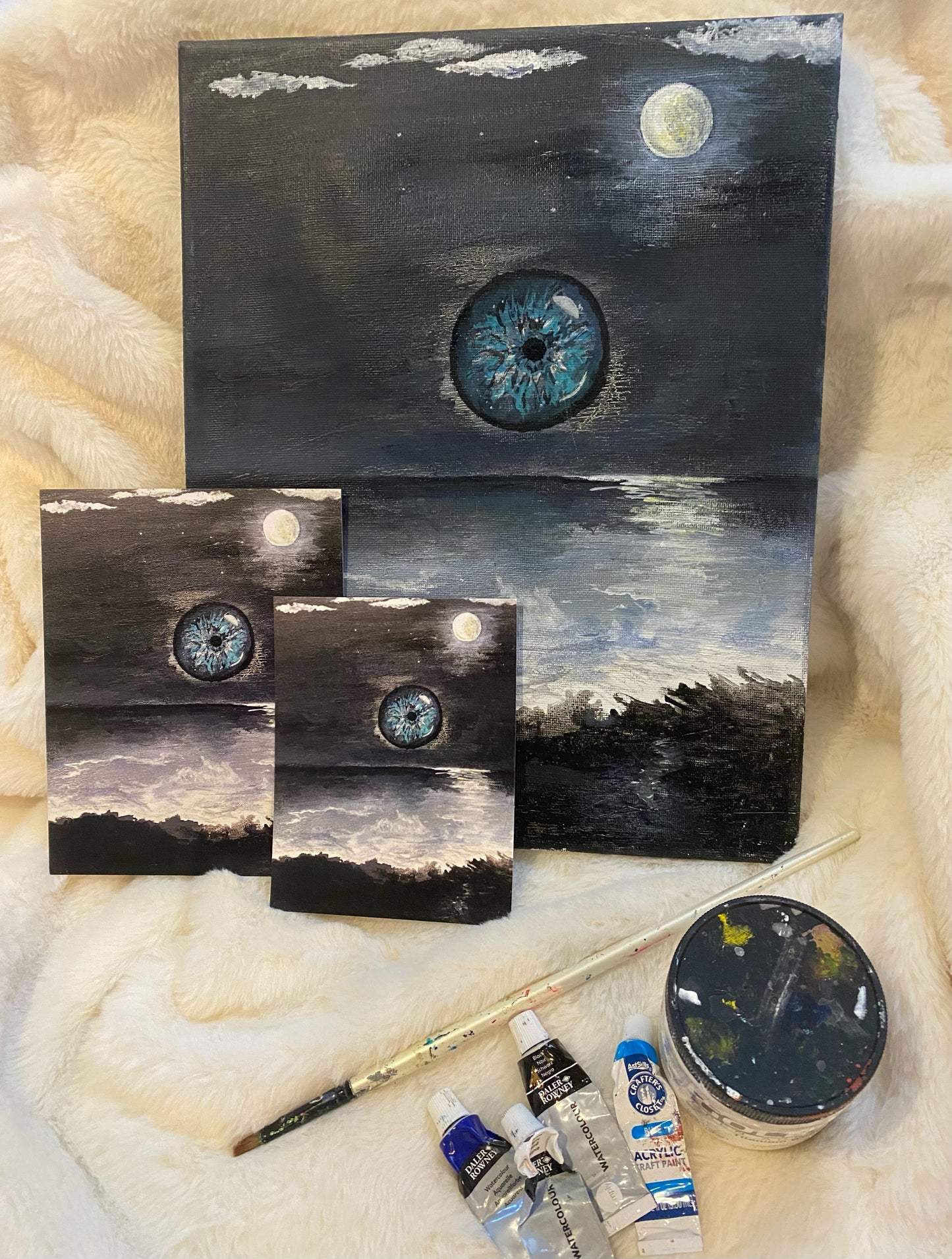 "Night Painting" Postcards