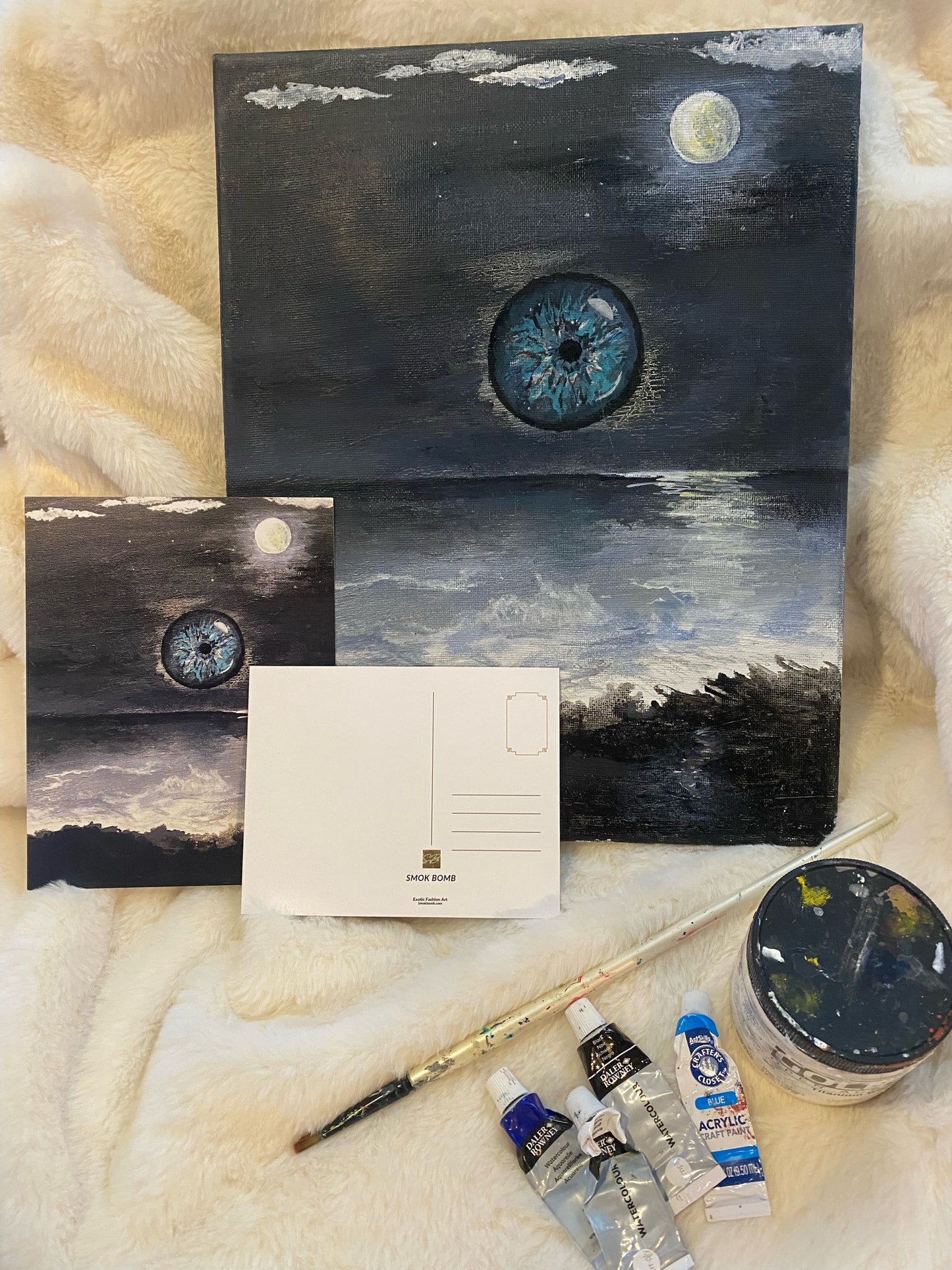 "Night Painting" Postcards