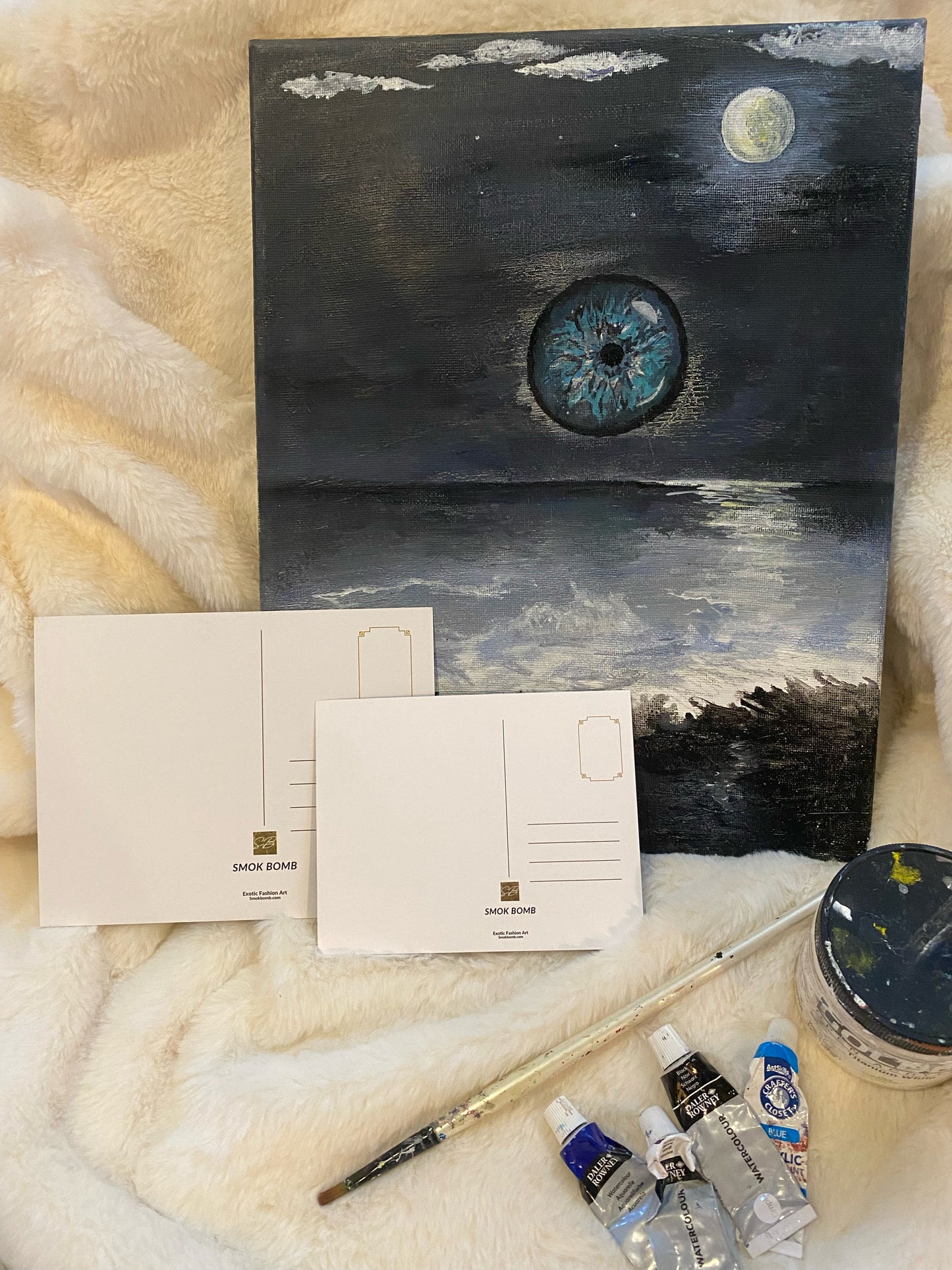 "Night Painting" Postcards